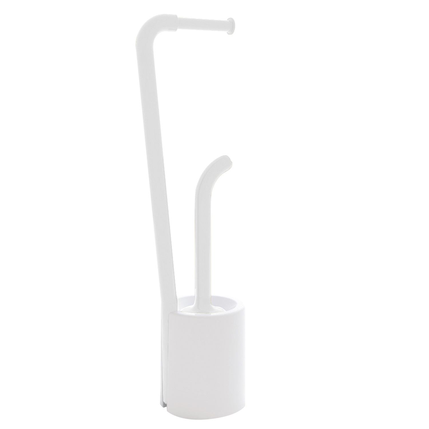 gedy-wendy-ensemble-wc-porte-papier-brosse-blanc image 1