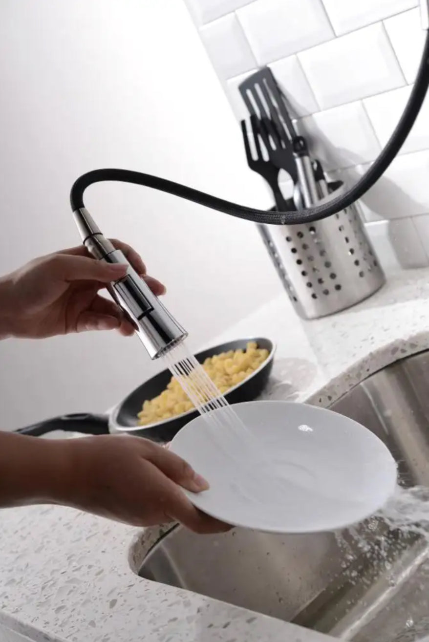hudor-erymanthe-k115-robinet-cuisine-chrom-douchette image 2
