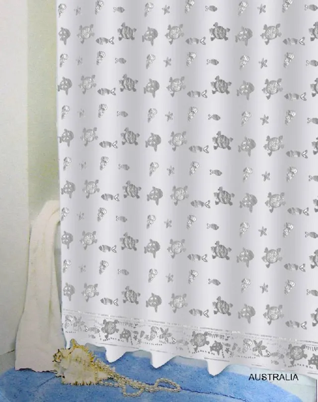 bisk-australia-rideau-de-douche-textile-imperm-able image 1