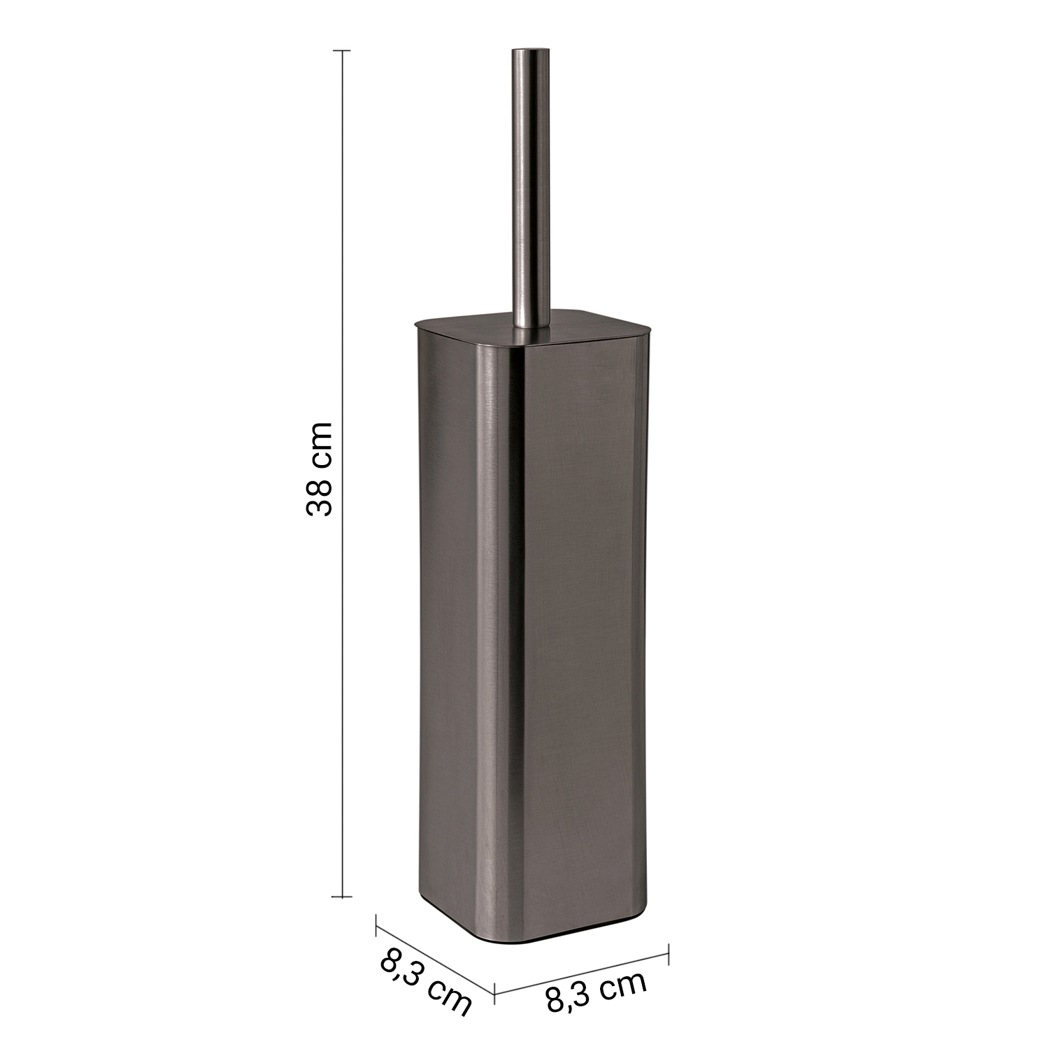 gedy-tonga-porte-brosse-wc-gun-metal image 2