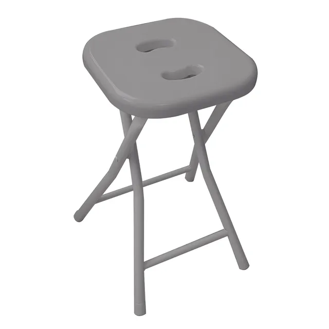 gedy-co76-tabouret-repliable-gris-salle-de-bain image 1