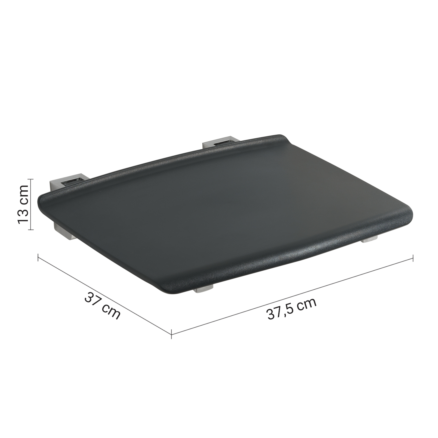 gedy-prima-classe-si-ge-de-douche-rabattable-anthracite image 2