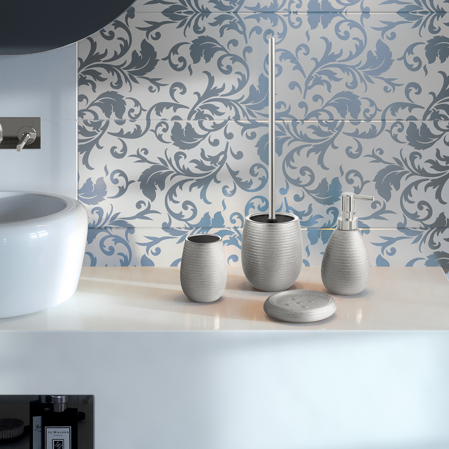 gedy-astrid-distributeur-savon-argent image 4