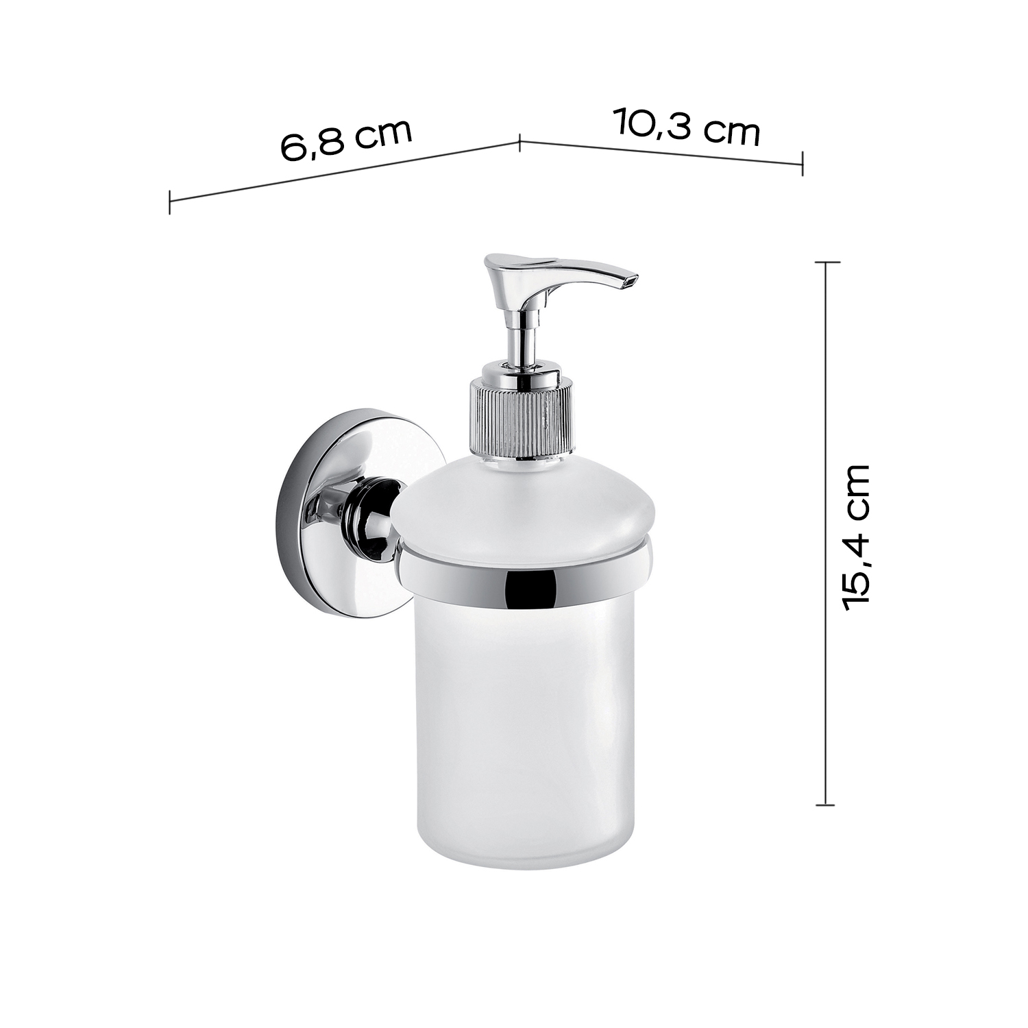 gedy-felce-plus-distributeur-savon-chrome-fixer image 2