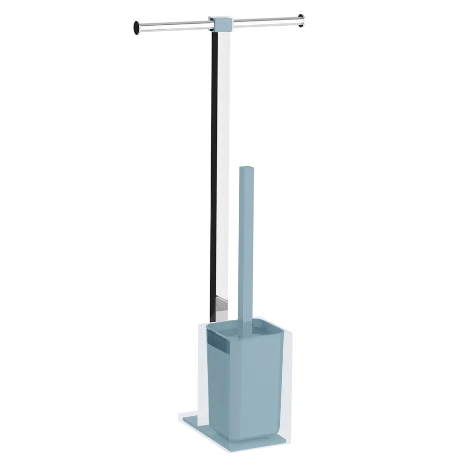 gedy-rainbow-ensemble-wc-sur-pied-chrom-bleu-ciel image 1