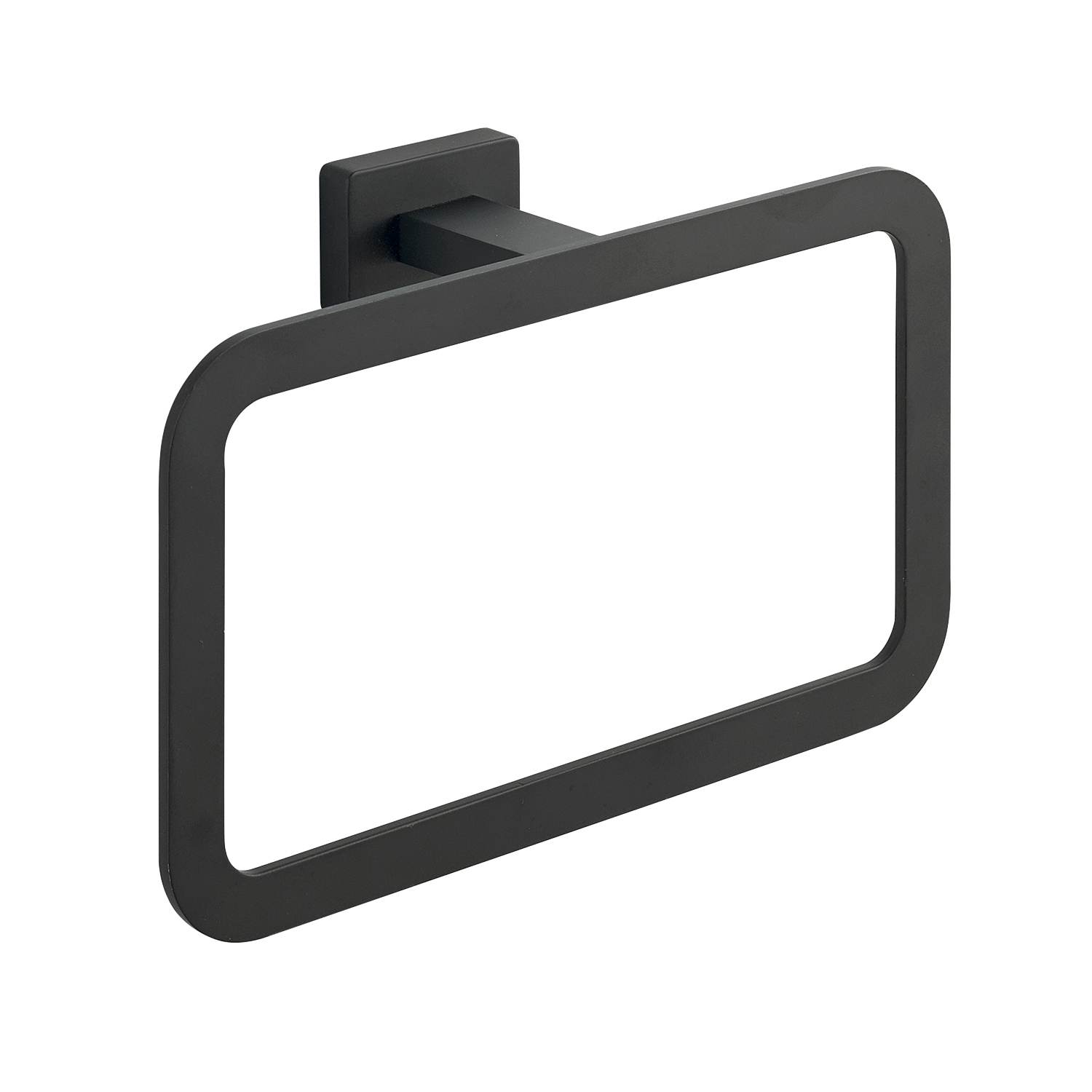 gedy-atena-anneau-porte-serviette-noir-mat image 1