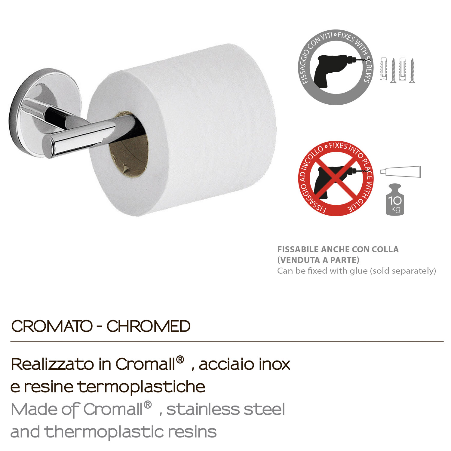 gedy-vermont-pro-porte-rouleau-chrome-mural image 4