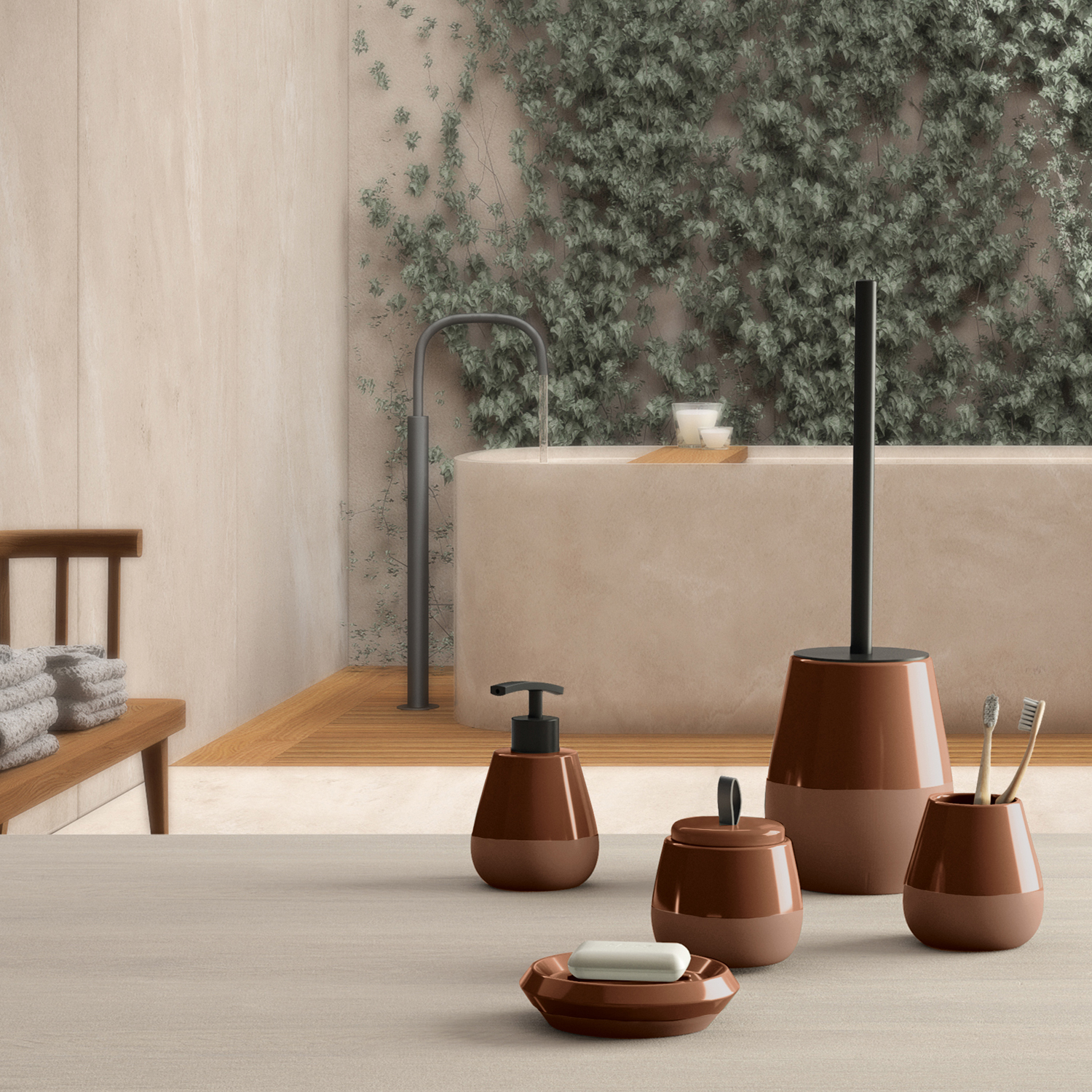 gedy-wilma-brosse-wc-poser-terracotta image 3