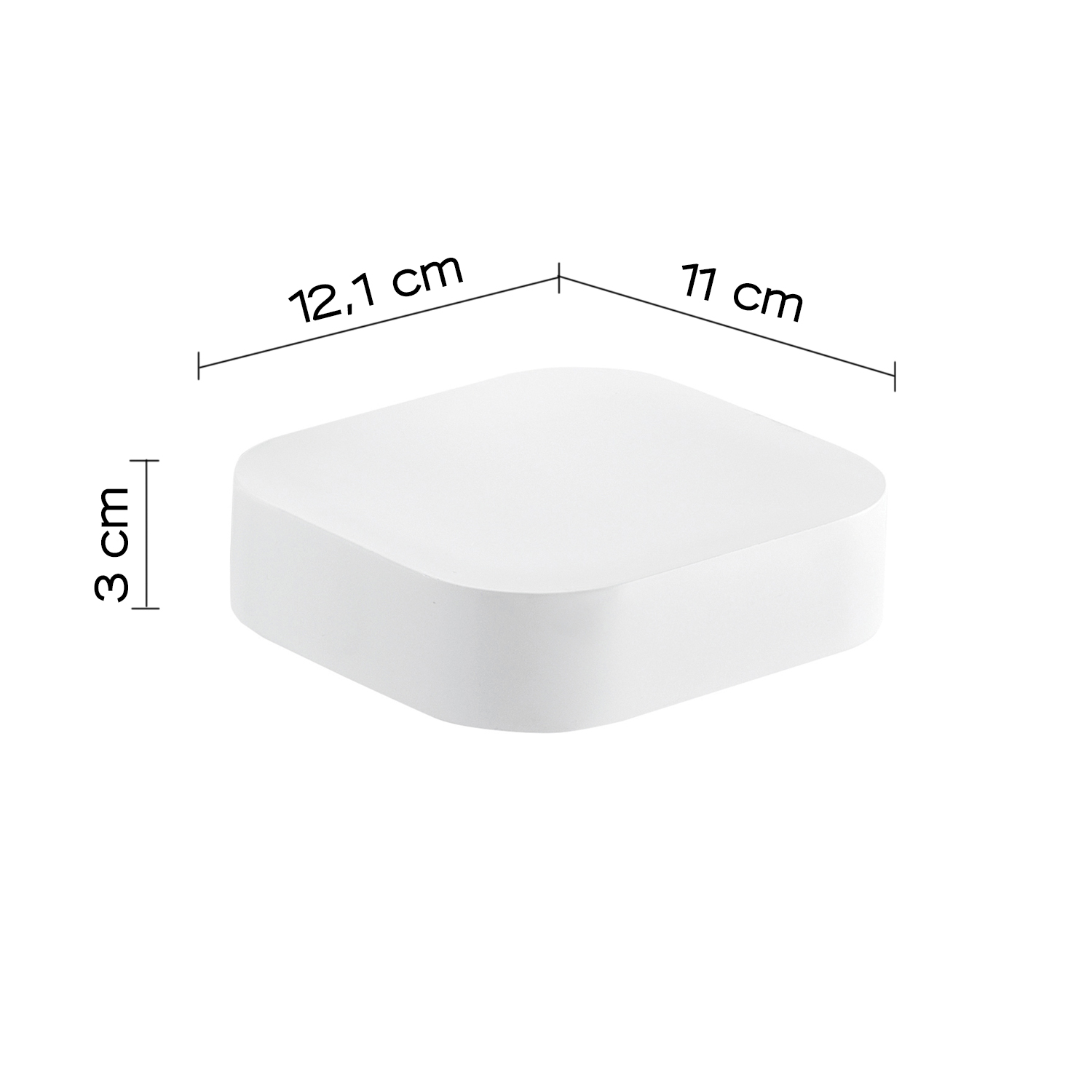 gedy-outline-porte-savon-blanc-mat-inamovible image 2