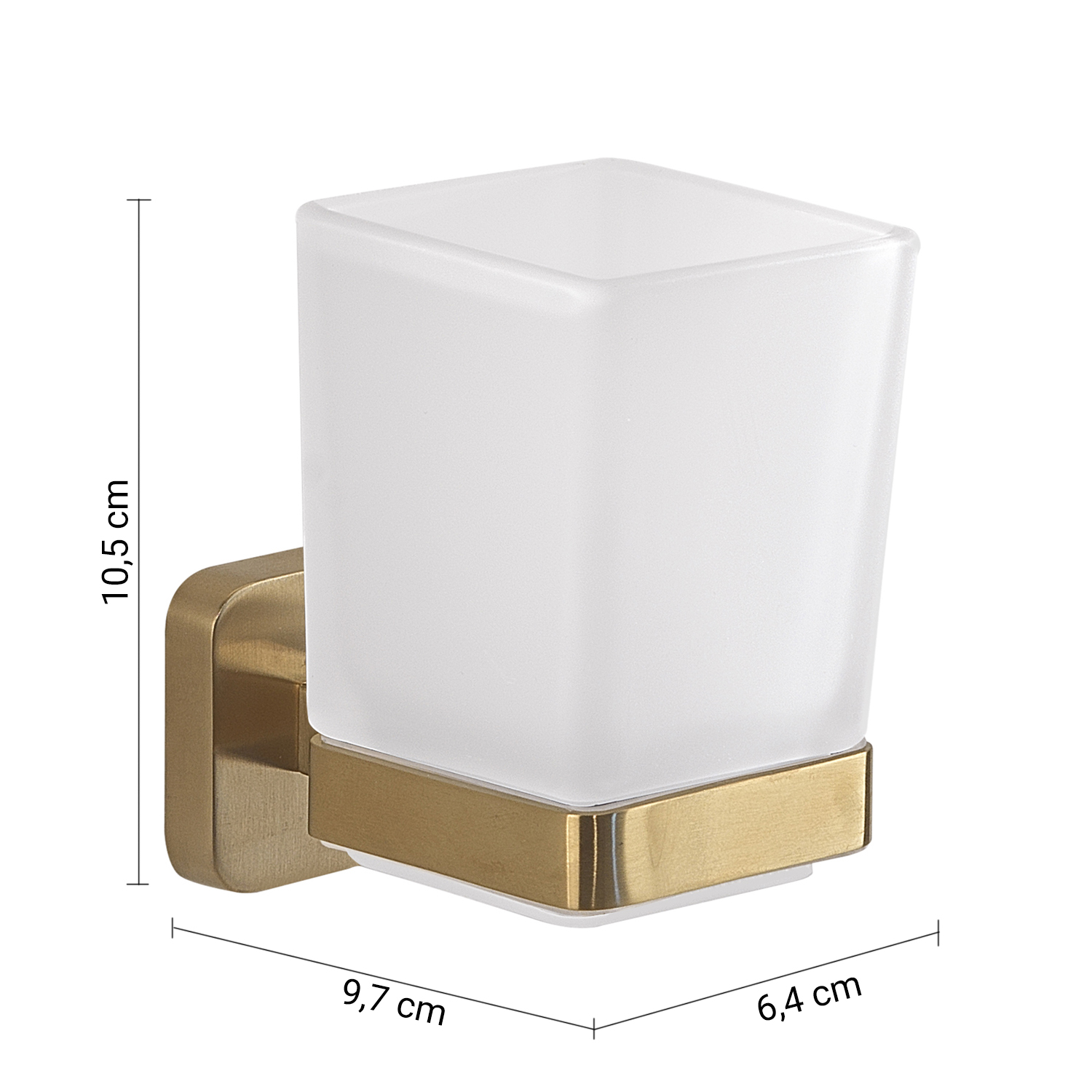 gedy-tonga-porte-brosse-dents-or-mat-poser image 2