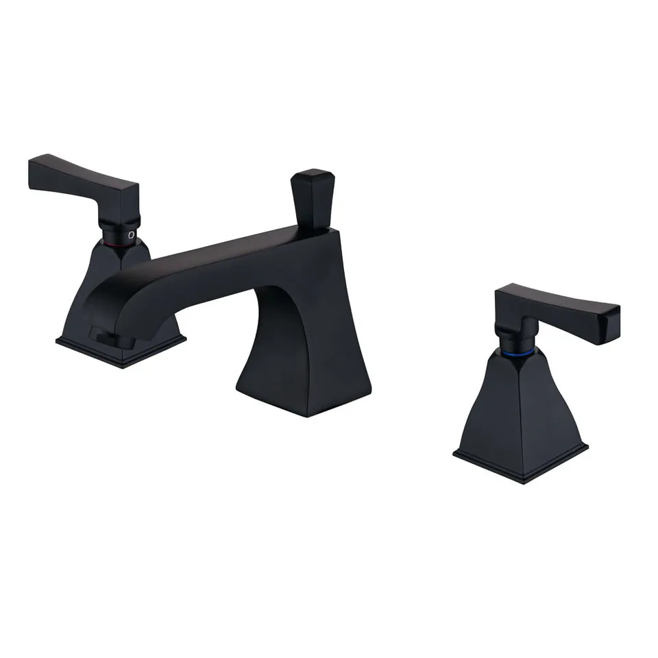 hudor-alph-e-essential-robinet-lavabo-3-trous-noir-mat-laiton image 1
