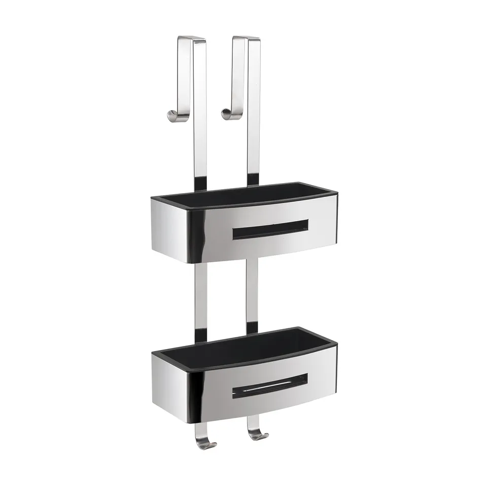 gedy-poseidon-porte-objets-douche-suspendre-noir image 1