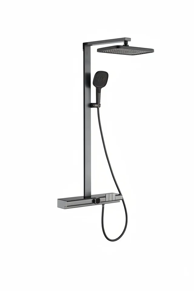 hudor-pernesse-colonne-de-douche-gunmetal-led-laiton image 1