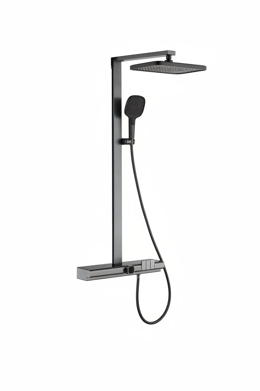 hudor-pernesse-colonne-de-douche-gunmetal-led-laiton image 1