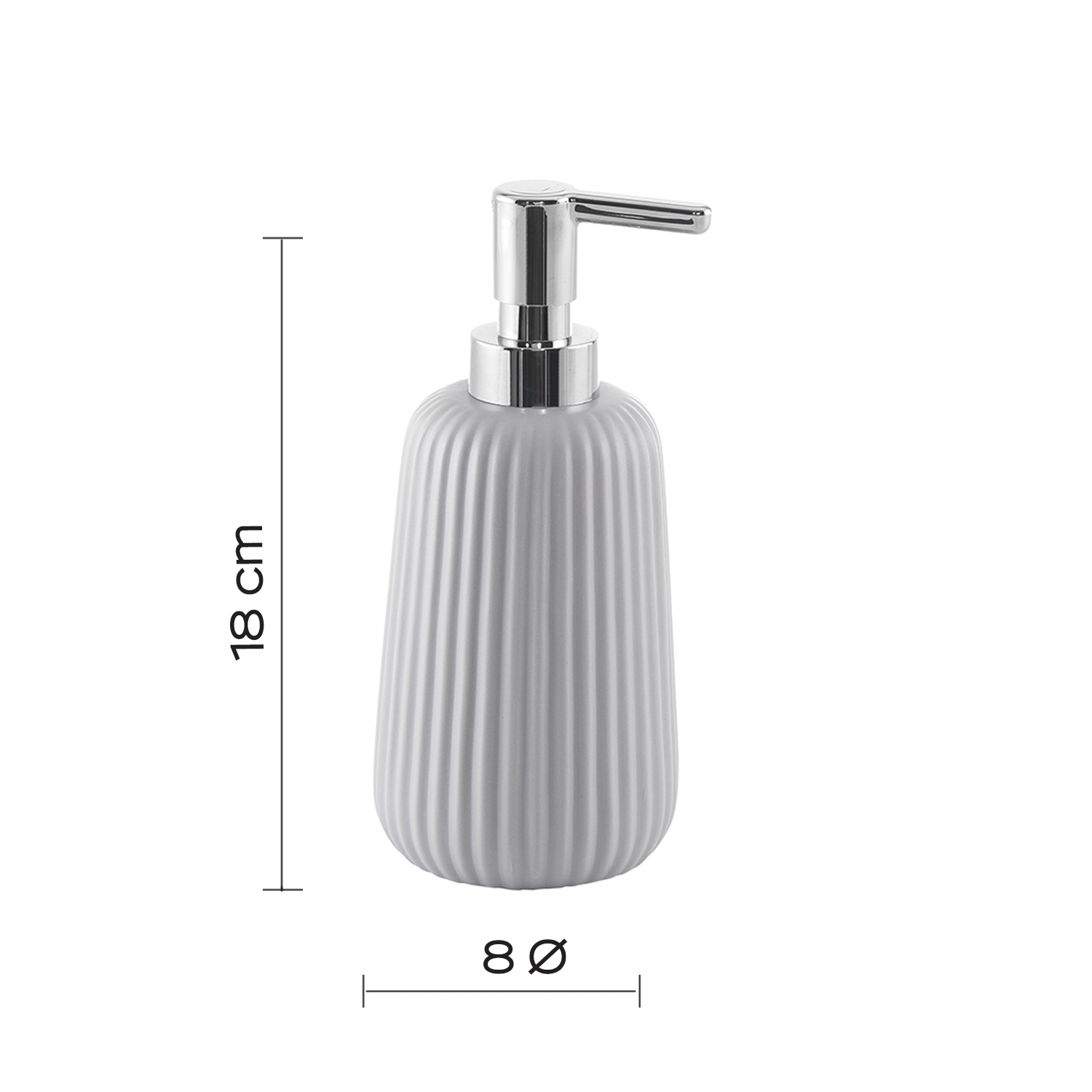 gedy-marika-distributeur-de-savon-gris-poser image 2
