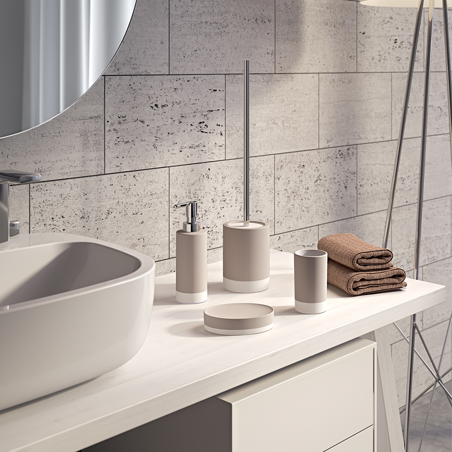 gedy-new-mizar-porte-savon-gris-poser-2 image 3
