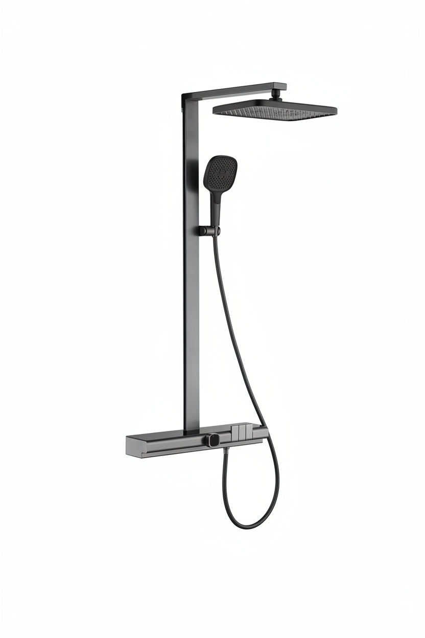 hudor-pernesse-colonne-de-douche-gunmetal-led-laiton image 1
