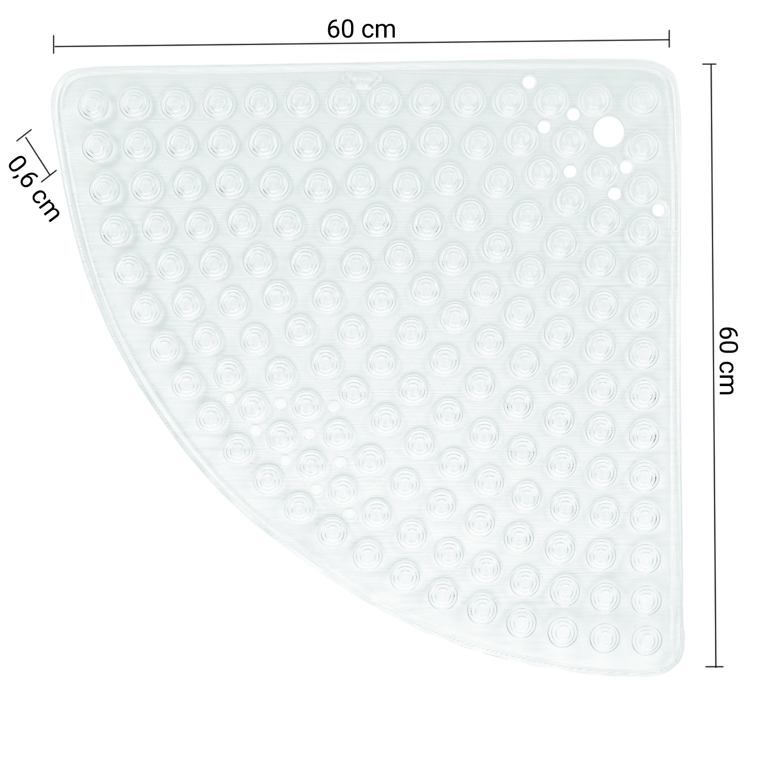 gedy-tapis-douche-antid-rapant-60x60-transparent image 2
