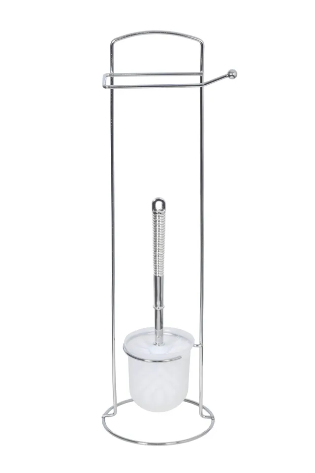 bisk-brosse-wc-murale-inox-chrome-avec-support image 1