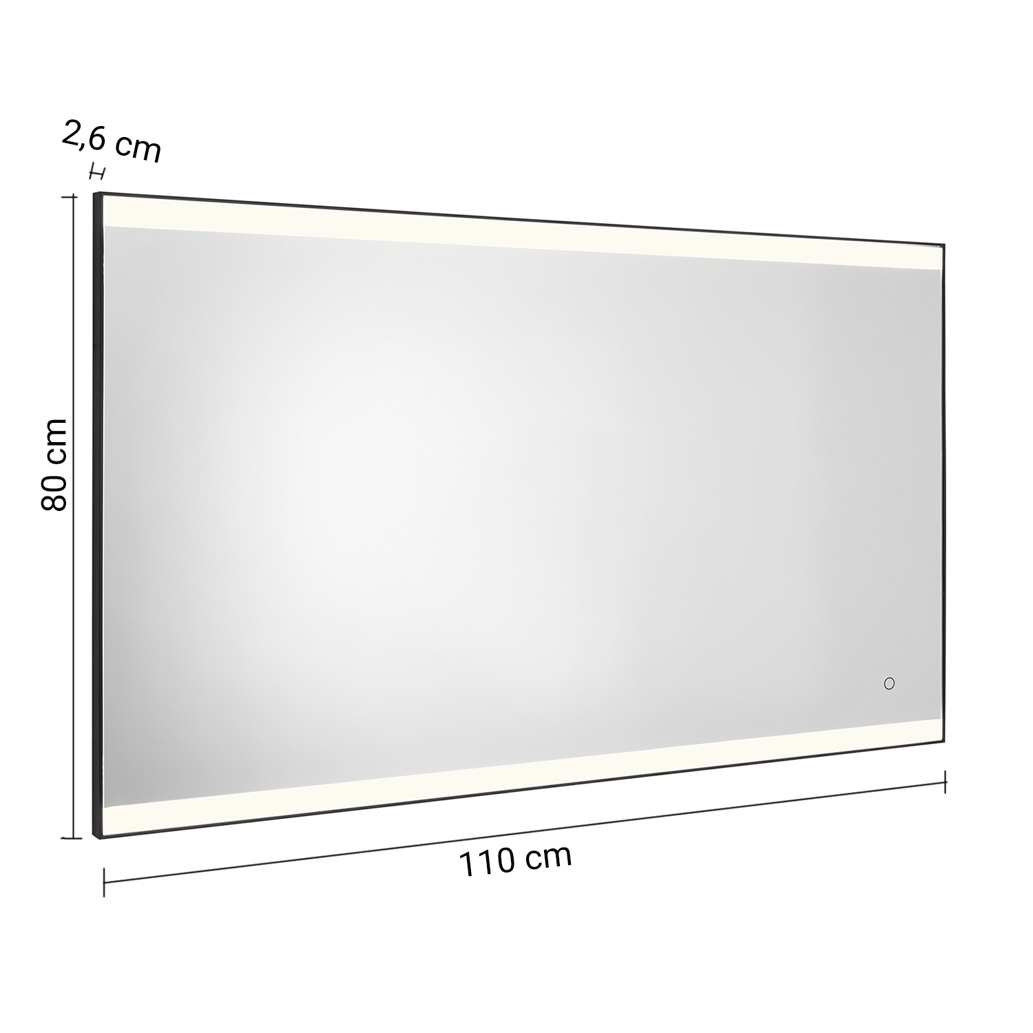 gedy-jeff-miroir-led-80x110-salle-de-bain image 2