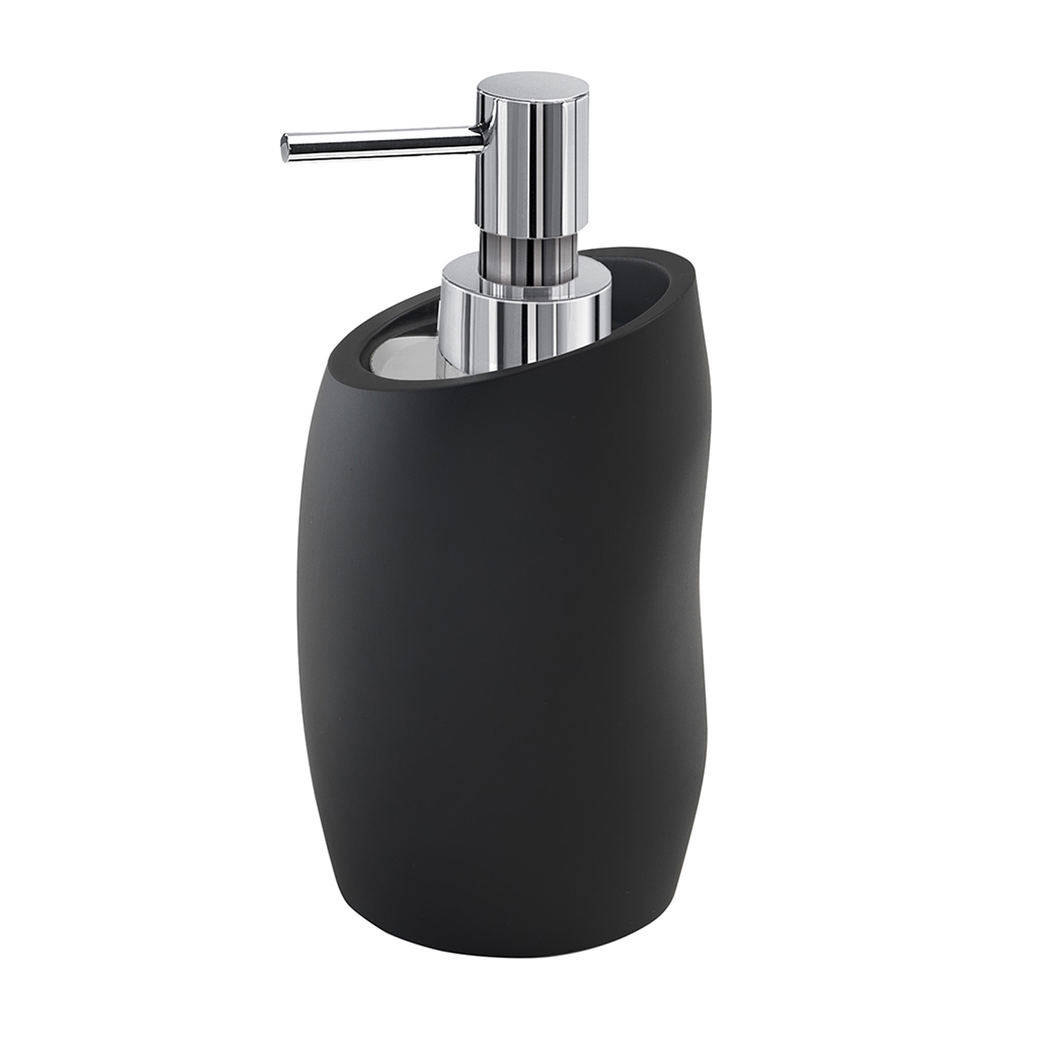 gedy-iside-distributeur-de-savon-noir-mat-poser image 1
