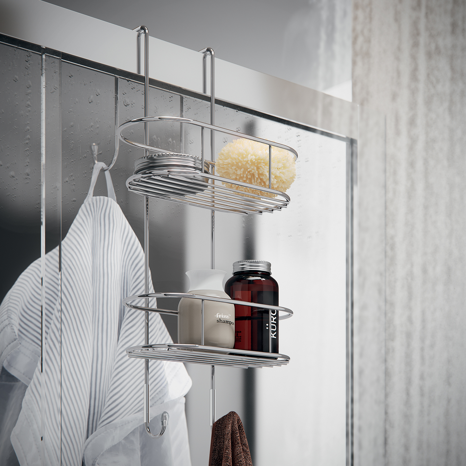 gedy-tito-porte-objets-douche-suspendre-chrome image 4