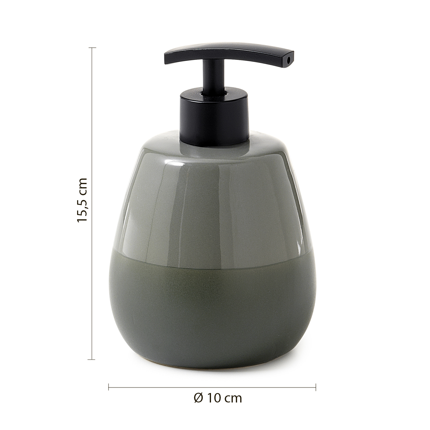 gedy-wilma-distributeur-de-savon-vert-sauge-poser image 2