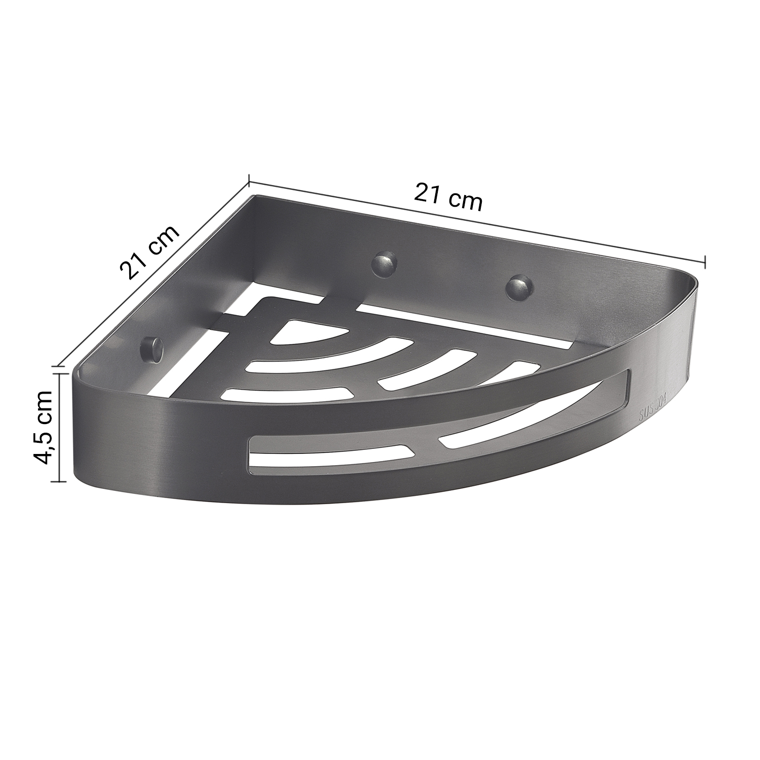 gedy-nerva-panier-douche-angle-gun-metal image 2
