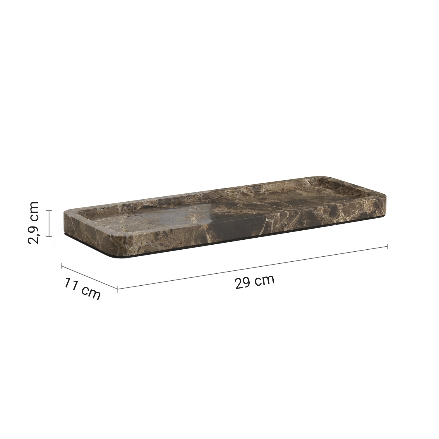 gedy-matilde-plateau-porte-objets-dark-emperador image 2