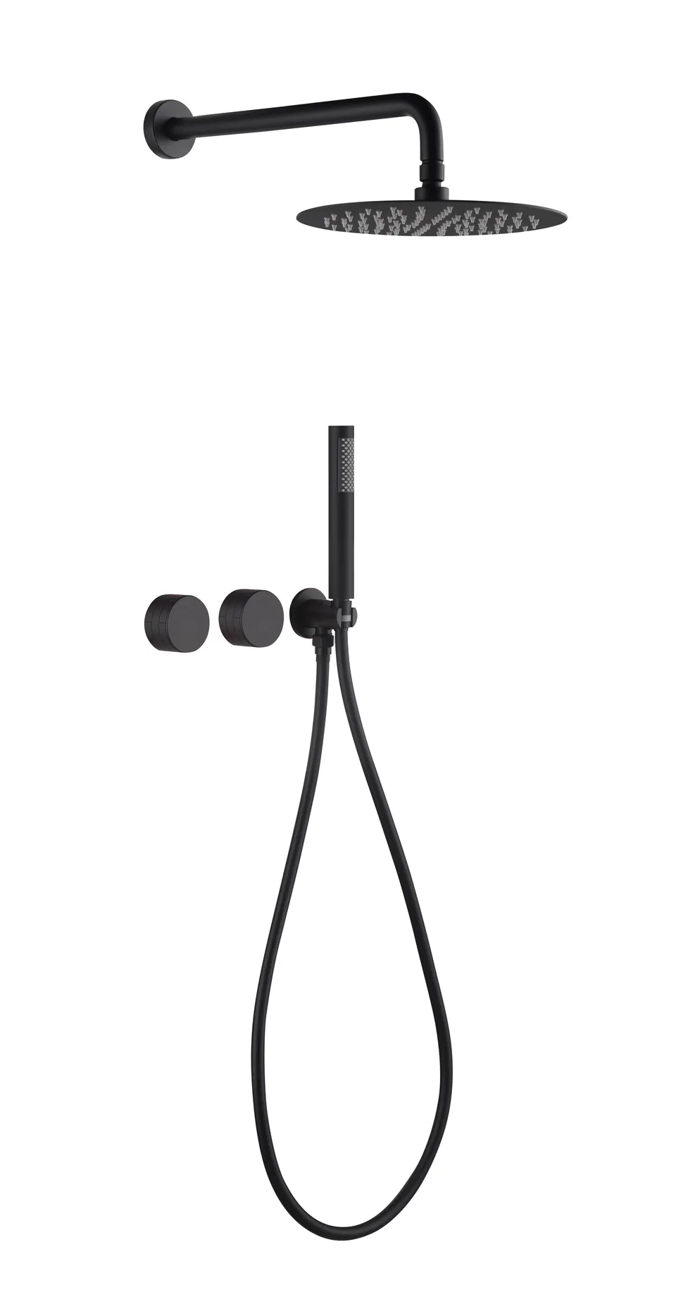 hudor-c-phise-sc84-douche-encastr-e-noir-mat-laiton image 1