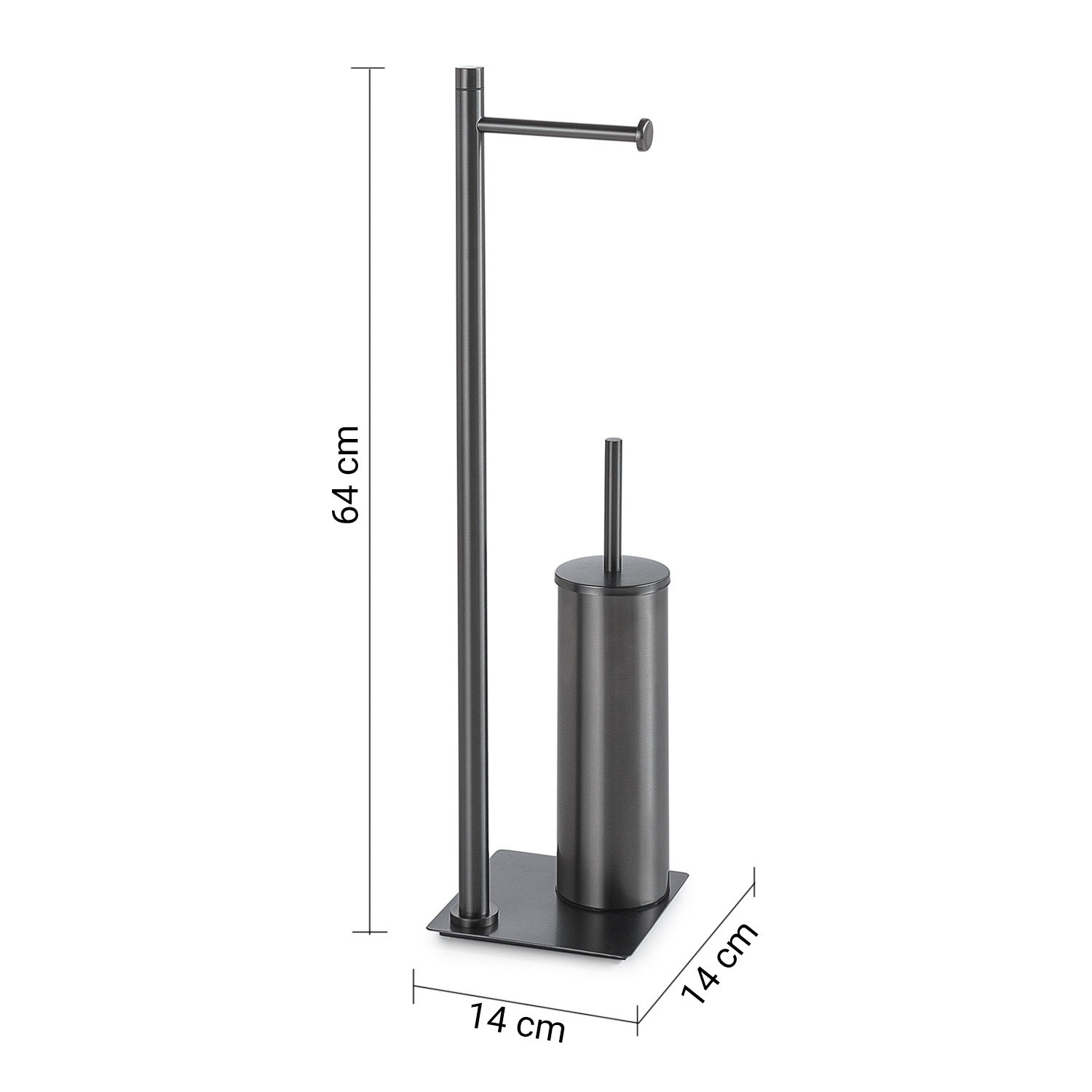gedy-trilly-ensemble-wc-porte-papier-brosse-gun-metal image 2