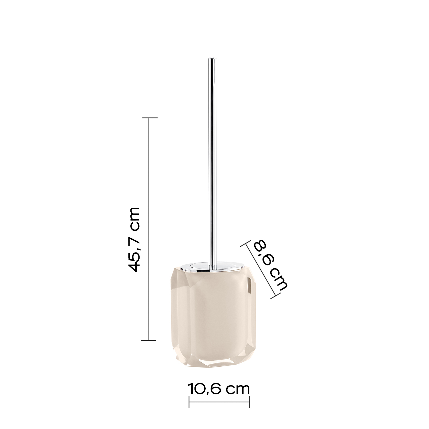 gedy-chanelle-porte-brosse-wc-gris-tirage-l-ger image 2