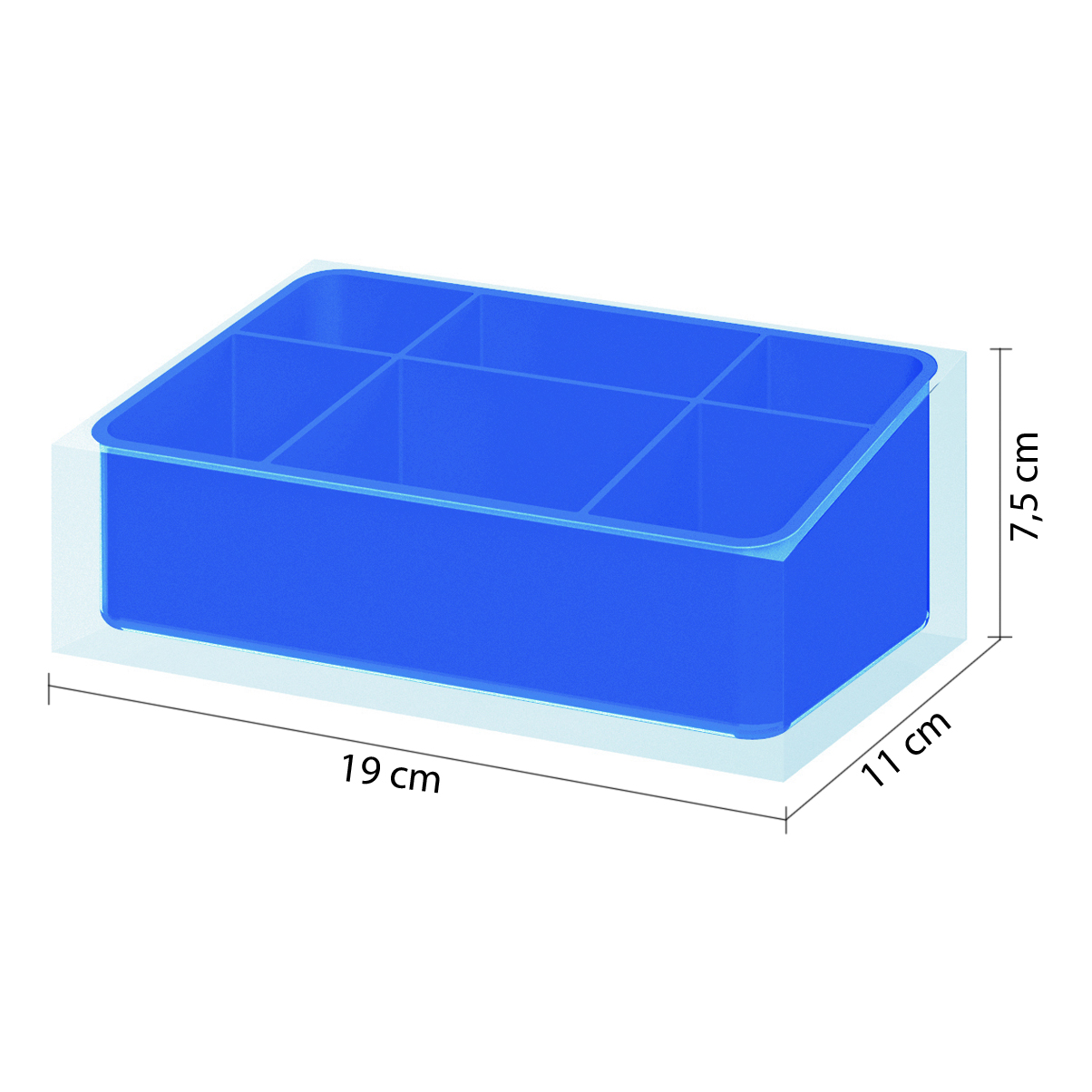 gedy-rainbow-organisateur-salle-de-bain-bleu image 2