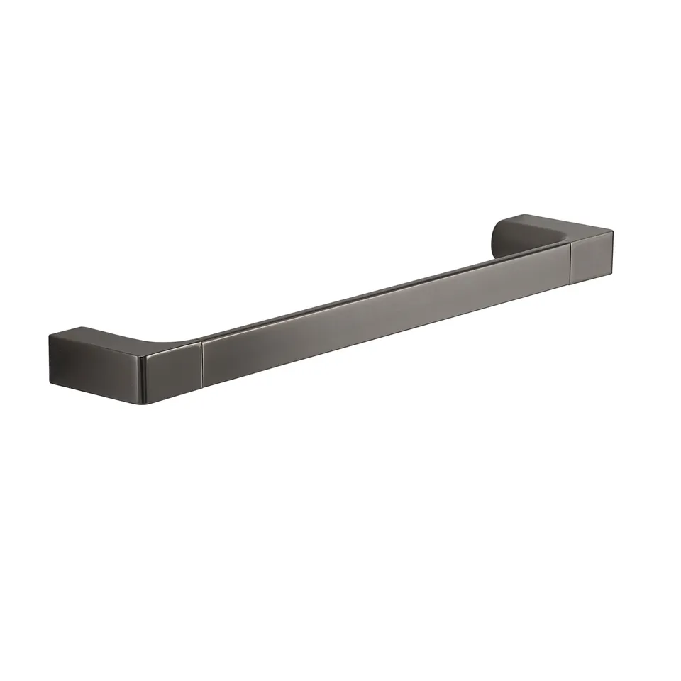 gedy-pirenei-porte-serviette-mural-35-cm-gun-metal image 1