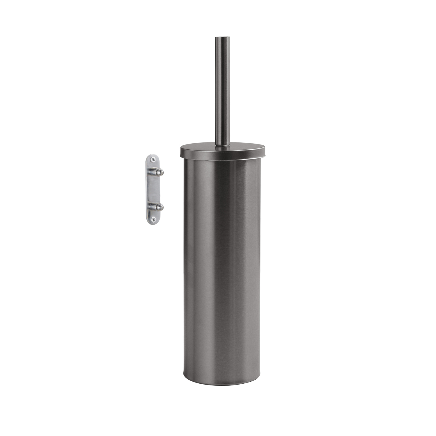 gedy-flip-porte-brosse-wc-mural-gun-metal image 1