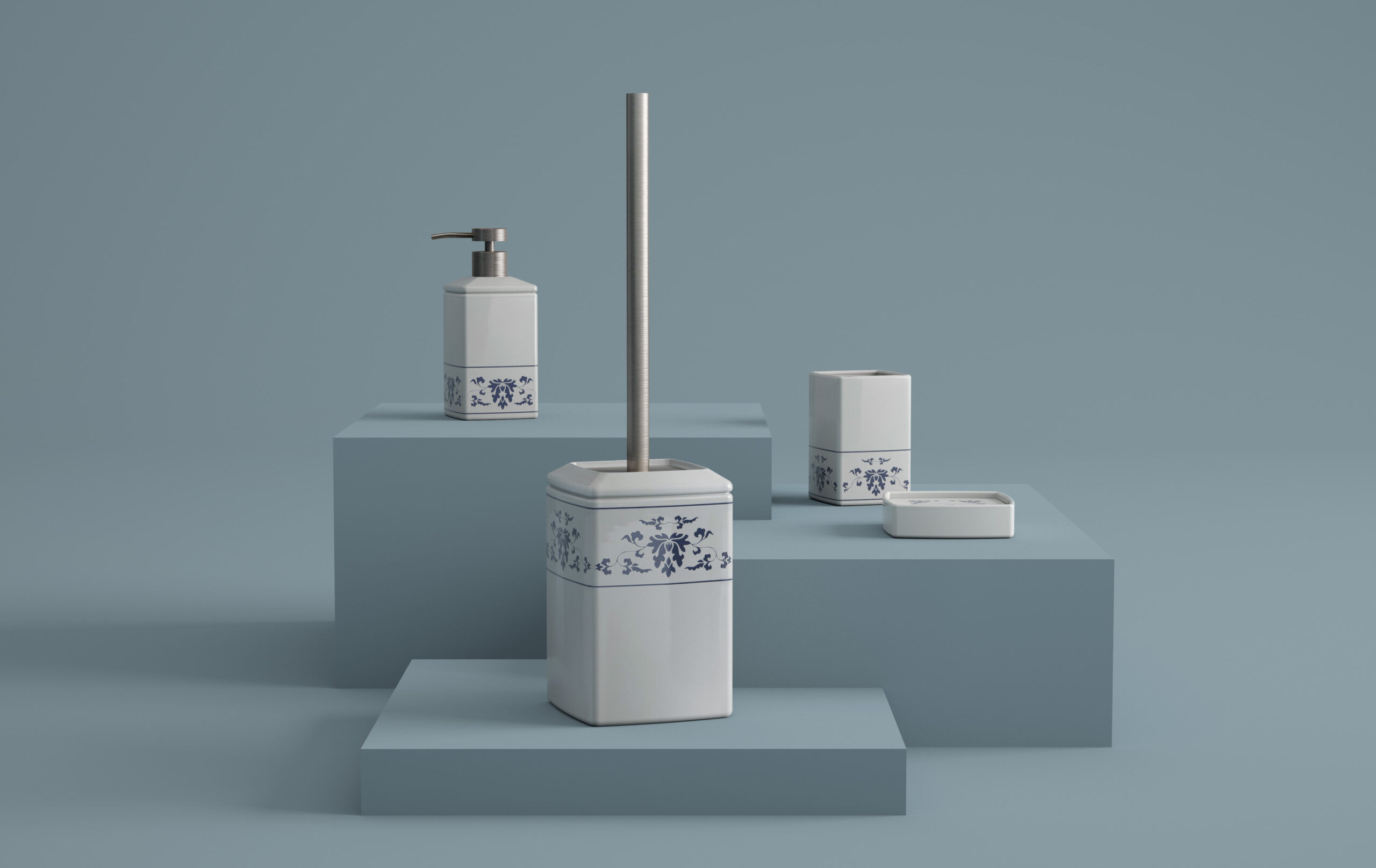 gedy-cixi-porte-brosse-dents-blanc-bleu image 3