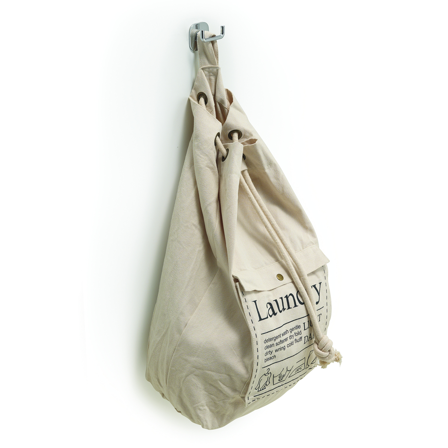 gedy-baggy-sac-porte-linge-30-l-cru image 1