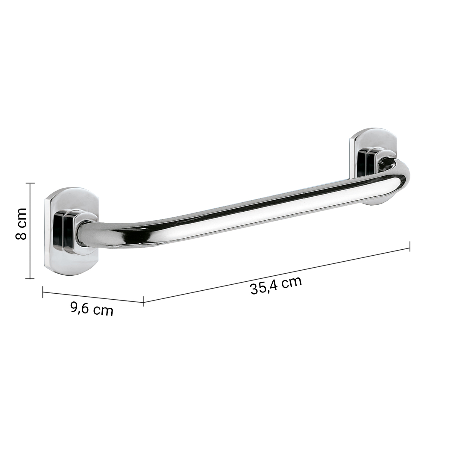 gedy-edera-barre-d-appui-35-cm-chrome image 2