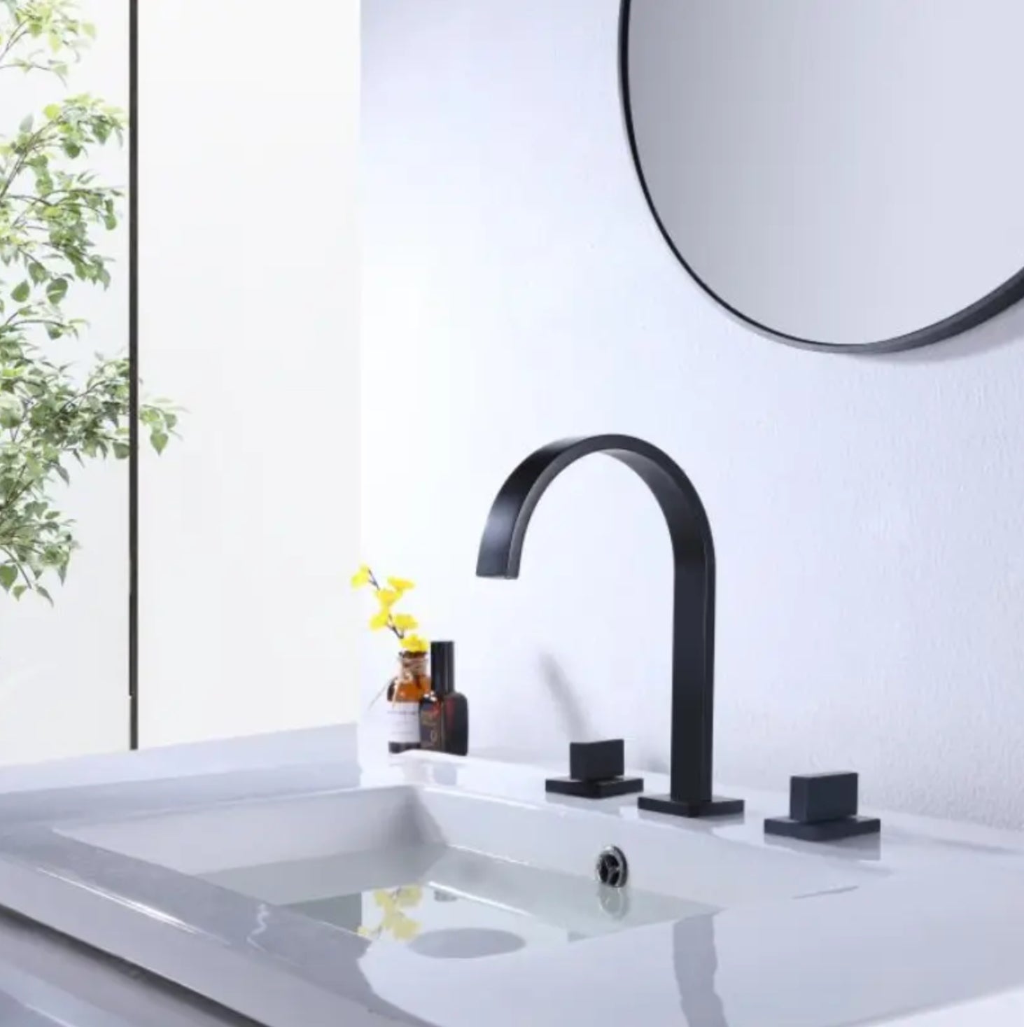 hudor-alph-e-834-robinet-lavabo-noir-mat-3-trous-laiton image 4