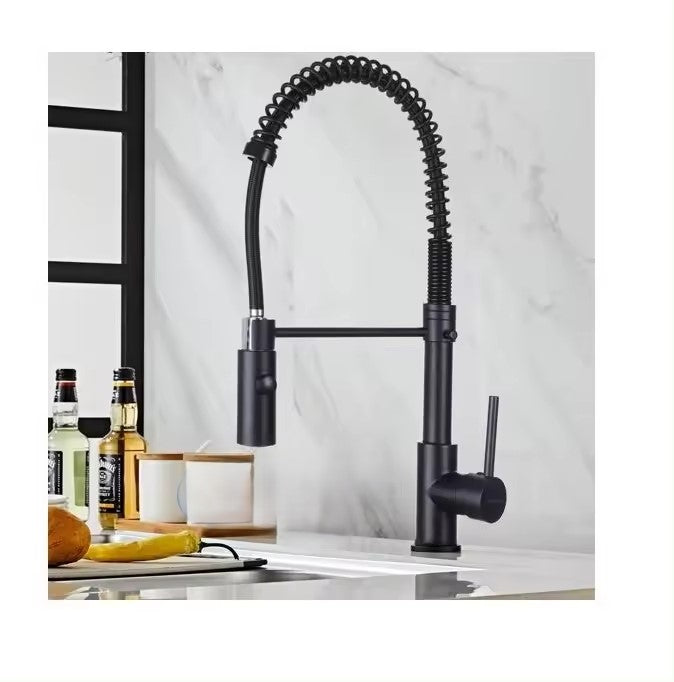 hudor-c-phise-mitigeur-cuisine-noir-mat-douchette-extractible-2 image 2