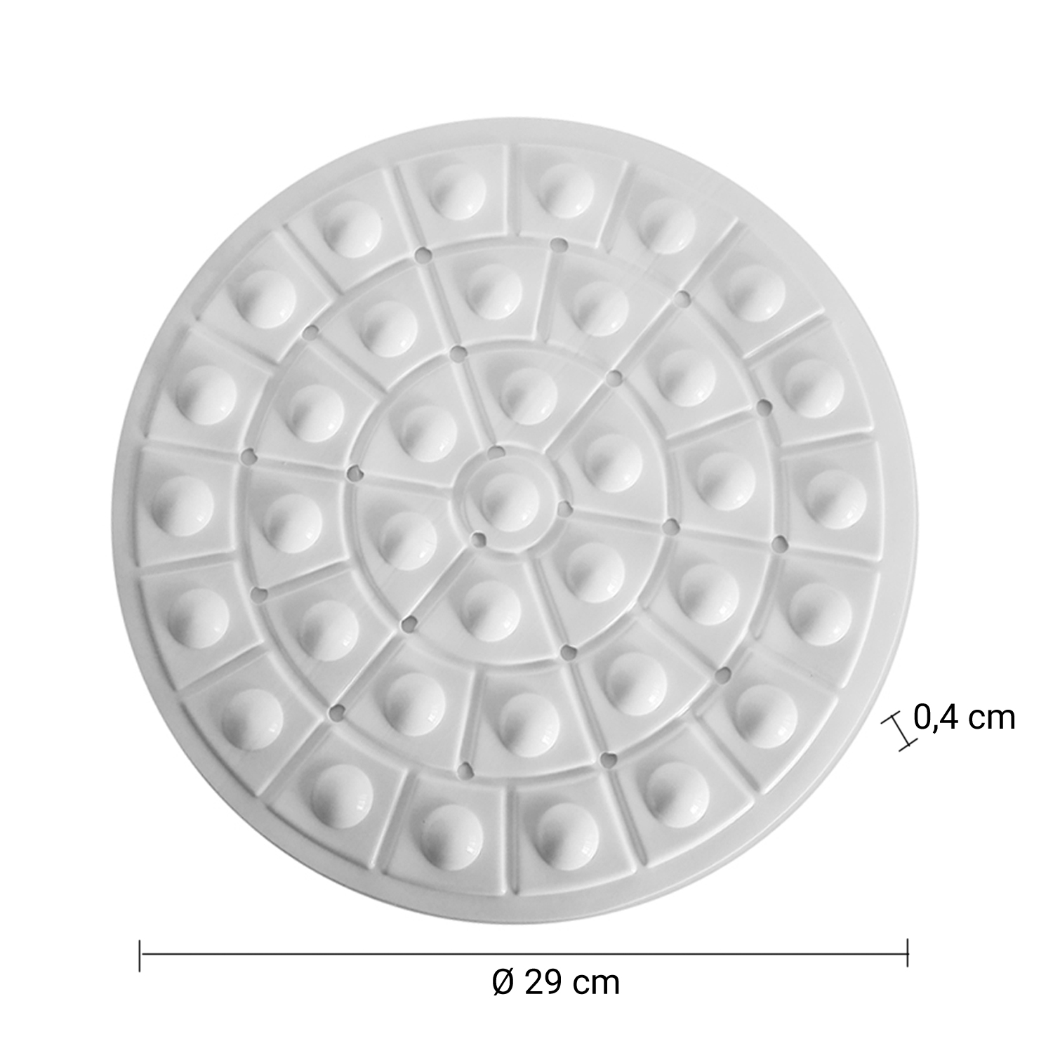 gedy-stamp-tapis-vier-30-cm-blanc-rond image 2
