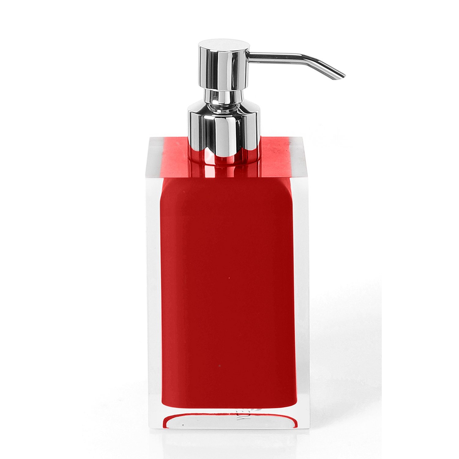 gedy-rainbow-distributeur-de-savon-rouge-poser image 1