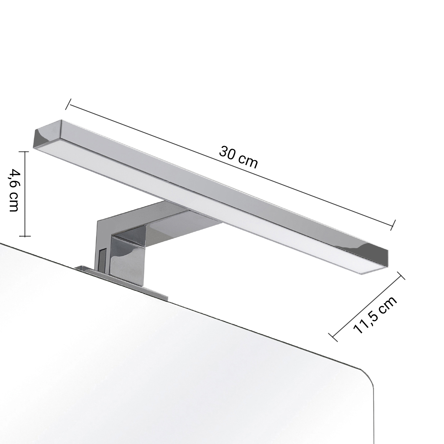 gedy-madeira-lampe-led-30-cm-chrome image 2
