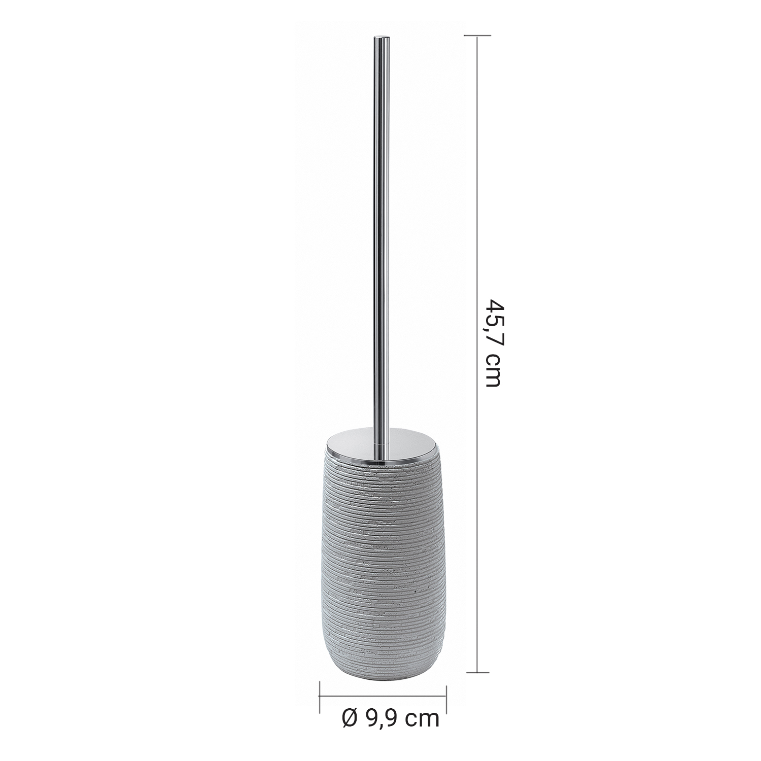 gedy-gemini-brosse-wc-gris-porte-brosse-poser image 2