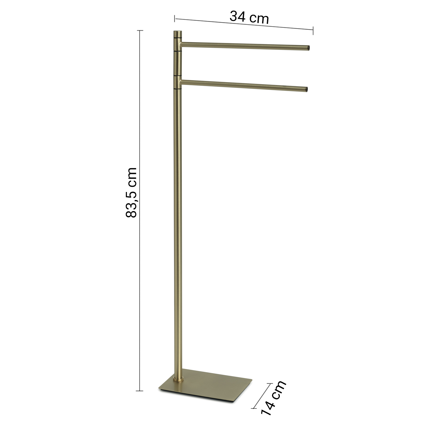 gedy-trilly-porte-serviettes-sur-pied-or-bross image 2