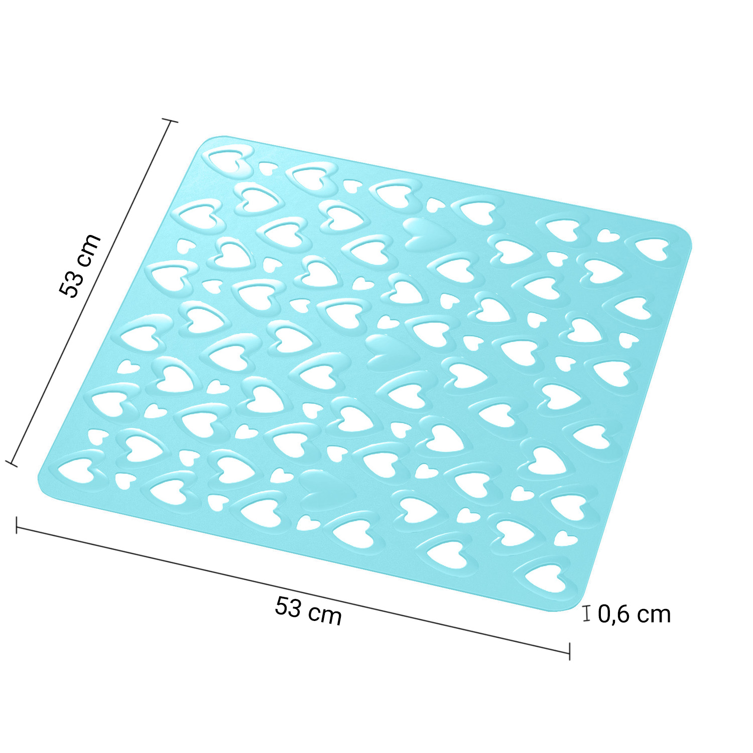 gedy-cuore-tapis-de-douche-55x55-cm-bleu-ciel image 2