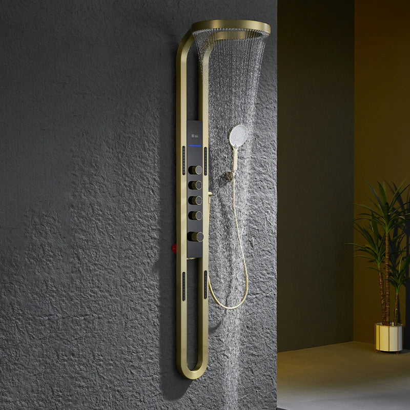 hudor-scamandre-600102-colonne-douche-dor-bross-inox image 2