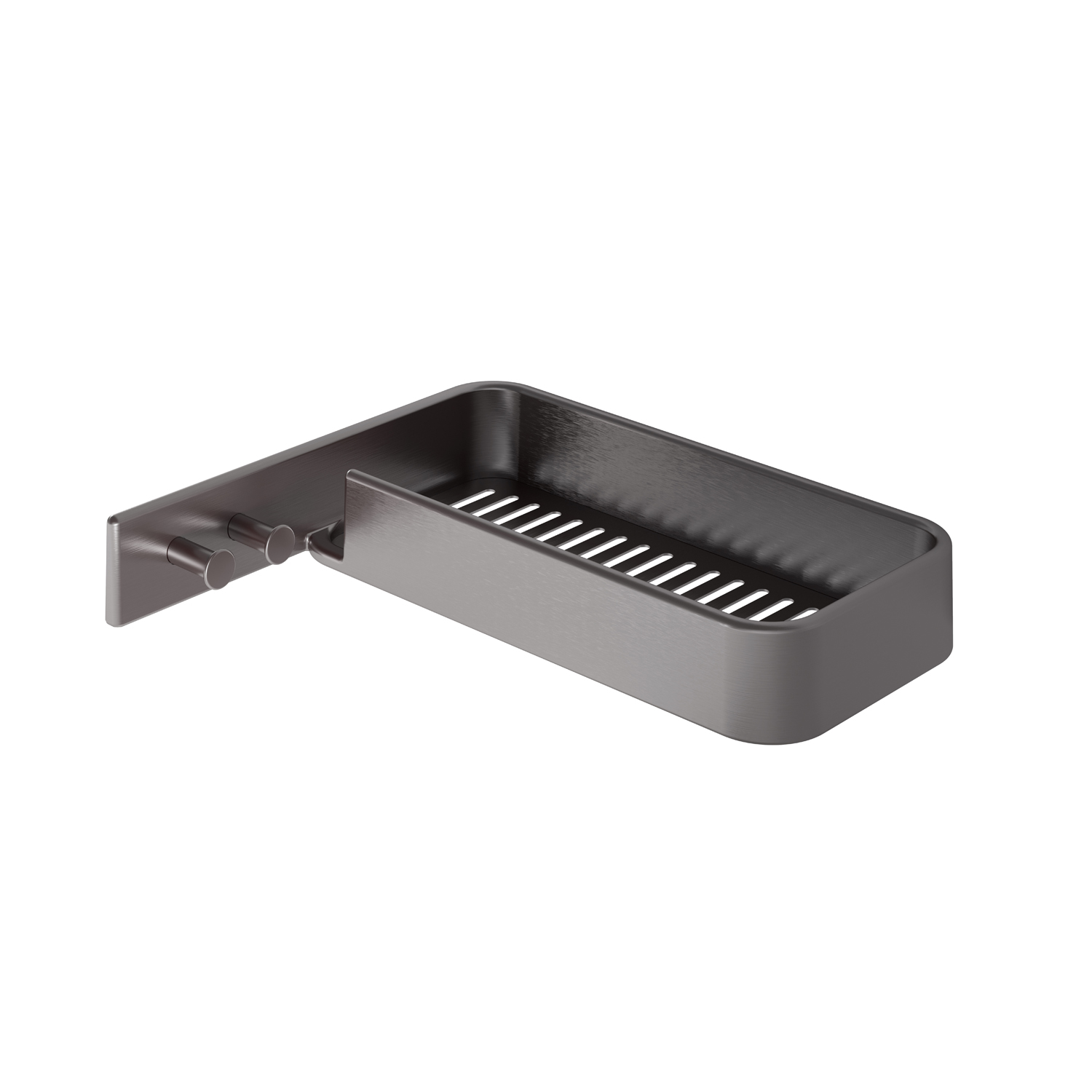 gedy-il-giglio-tag-re-douche-rectangulaire-gun-metal image 1