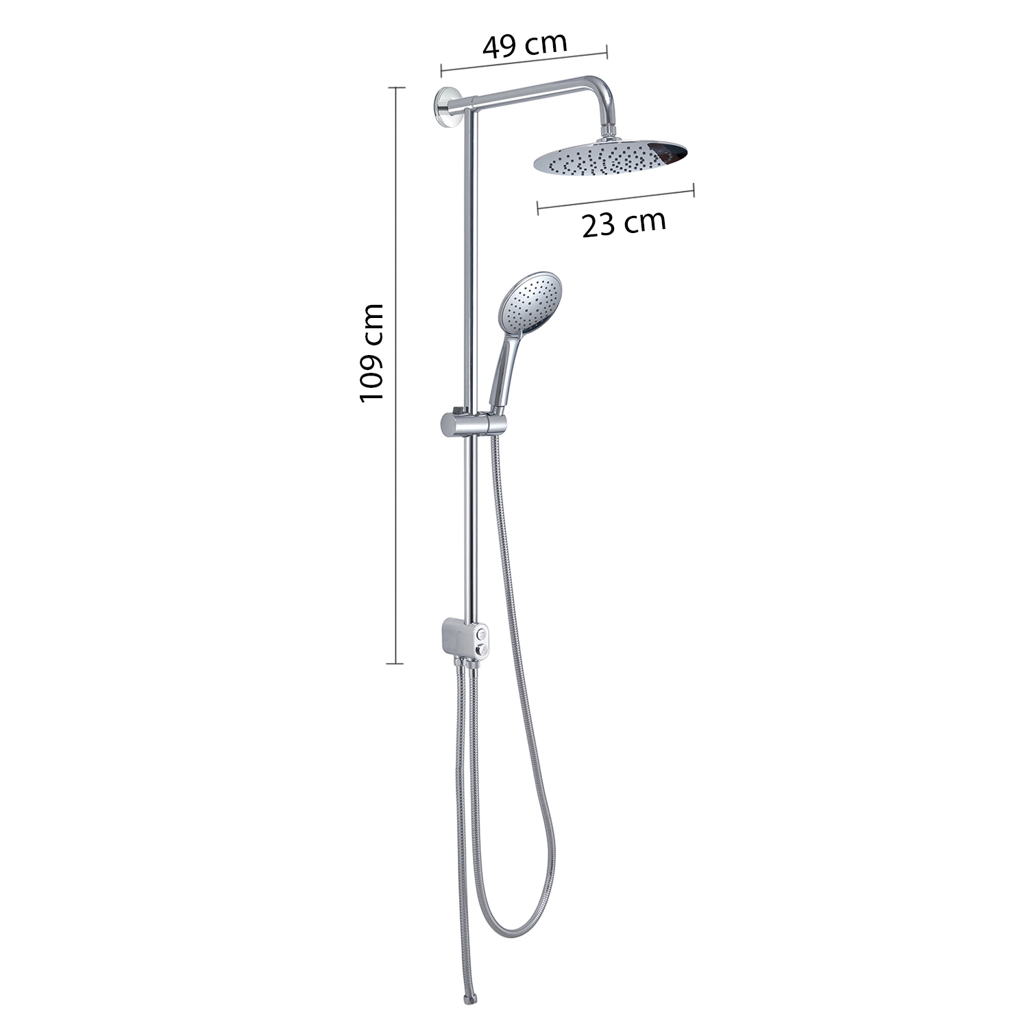 gedy-tech-00-colonne-de-douche-fixe-chrome image 2