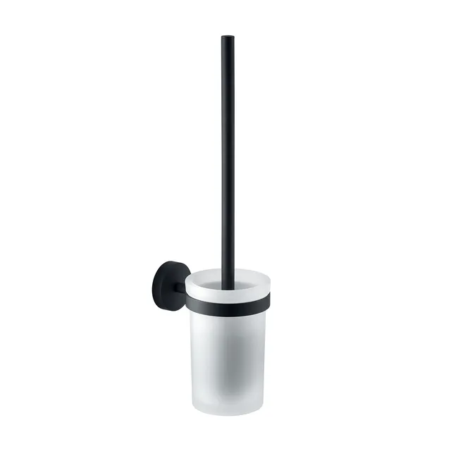 gedy-eros-porte-brosse-wc-mural-noir-mat image 1